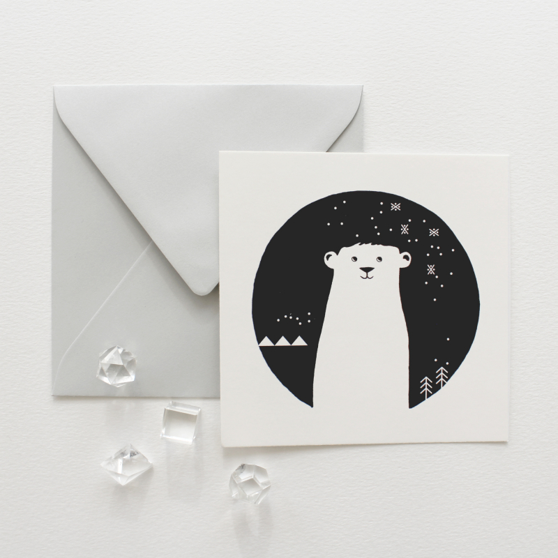 Paul the Polarbear | Postcard Christmas Card